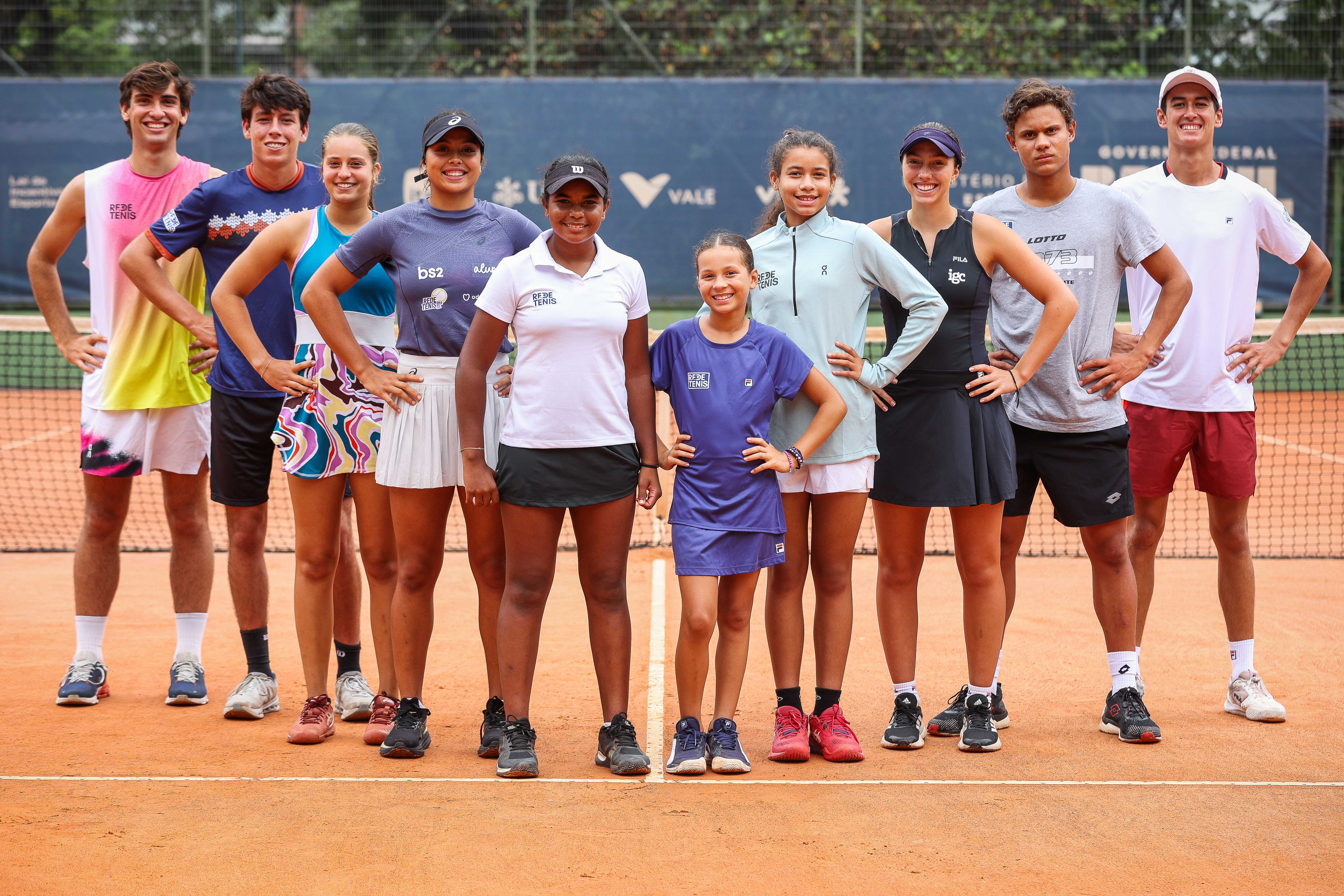 Time Rede Tênis em peso na Brasil Juniors Cup